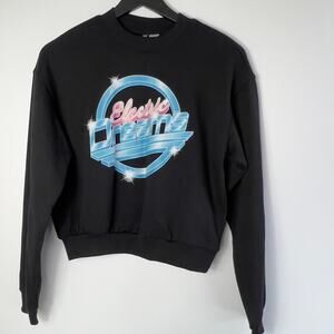 Divided Electric Dreams Black Crew Neck Sweatshirt Size‎ XS